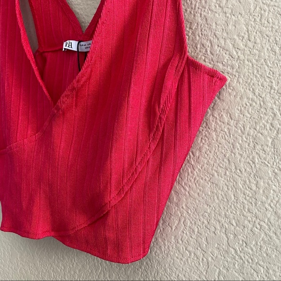 Zara Fuschia Crop Tank Top - NWT - Picture 7 of 10
